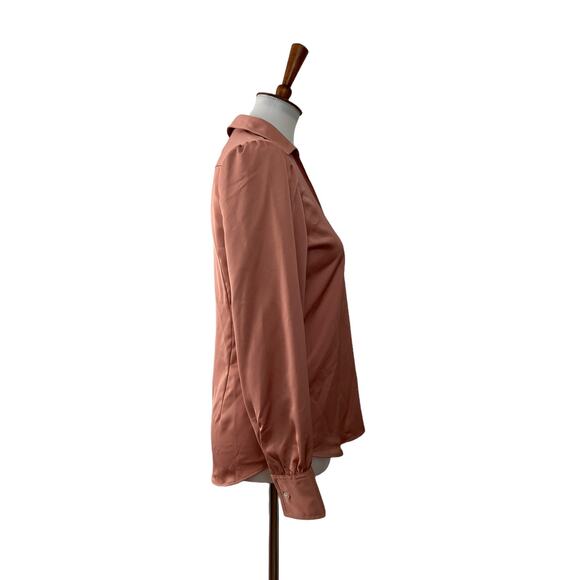 J Crew Womens Collared Pullover Top Long Sleeve Pink XS - Picture 2 of 7